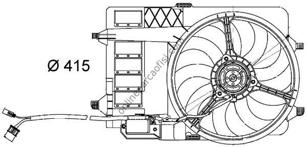 BEHR BHR CFF 29 000S | BMW MINI R50-R53 KLIMA FAN MOTORU