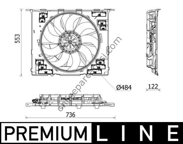 BEHR BHR CFF 542 000P | BMW G30-G31-G32-G11-G12 KLIMA FAN MOTORU