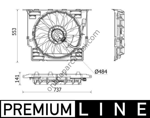 BEHR BHR CFF 543 000P | BMW G30-G31-G32 KLIMA FAN MOTORU
