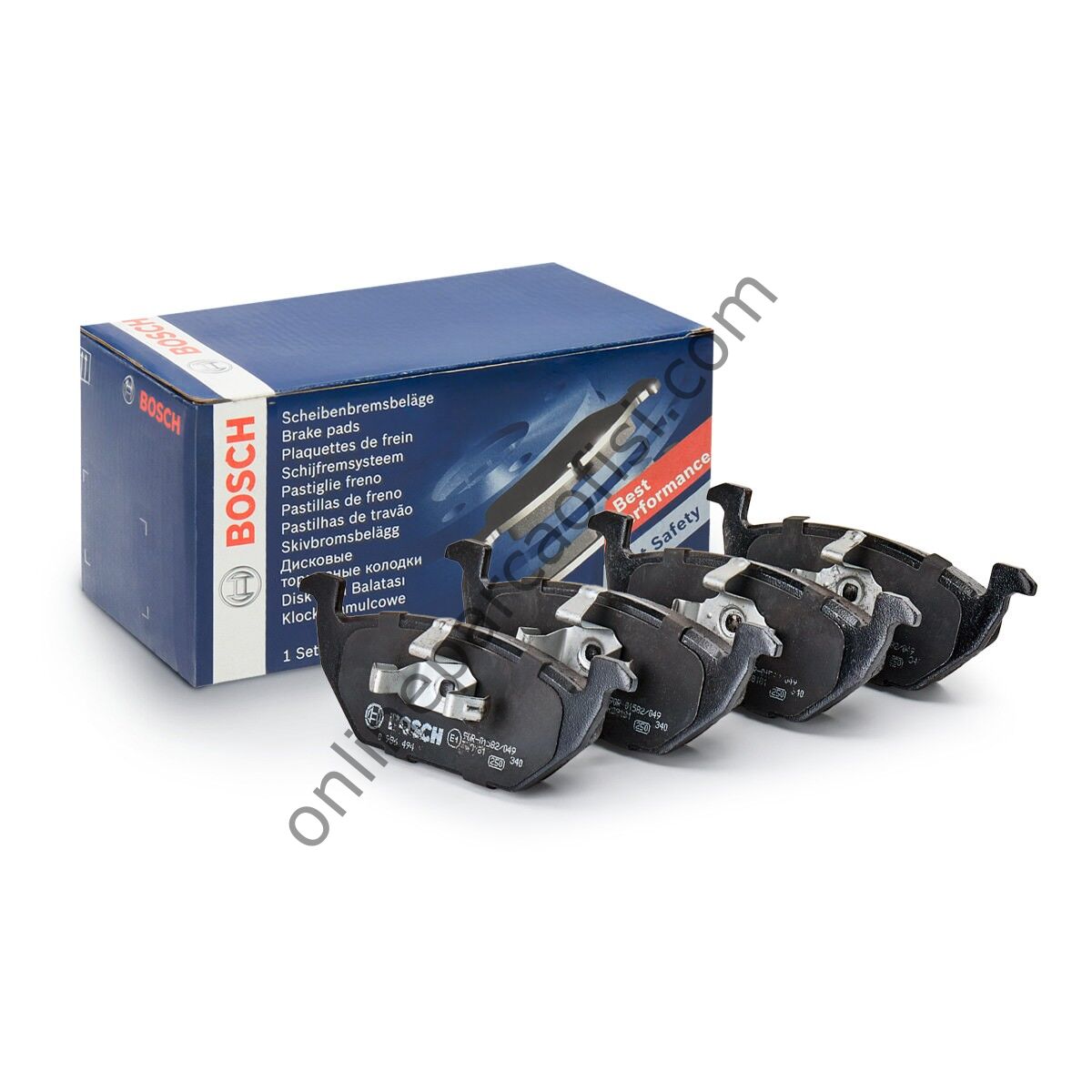 BOSCH BCH 0986494925 | VW GOLF4-GOLF5-JETTA-BORA-POLO-A3-LEON FREN BALATASI ÖN