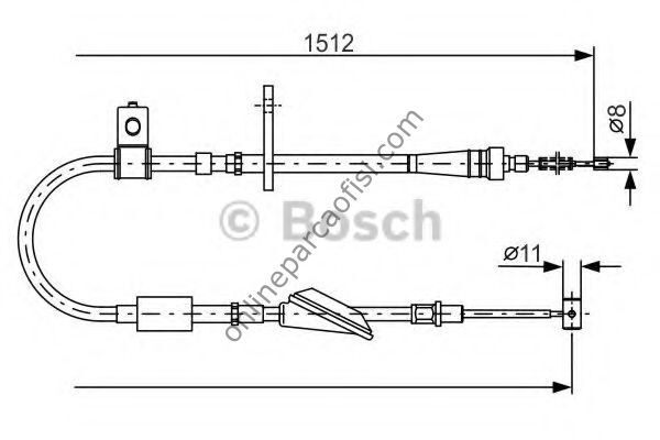 BOSCH BCH 1987482176 | BMW FRENTELI1512MM