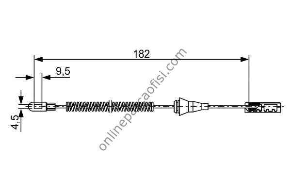 BOSCH BCH 1987482449 | OPEL ASTRA H ZAFIRA A EL FREN TELI KISA