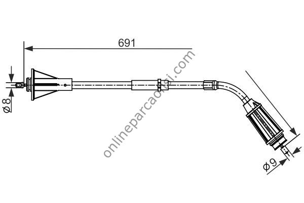 BOSCH BCH 1987482555 | VOLVO S80 EL FREN TELI