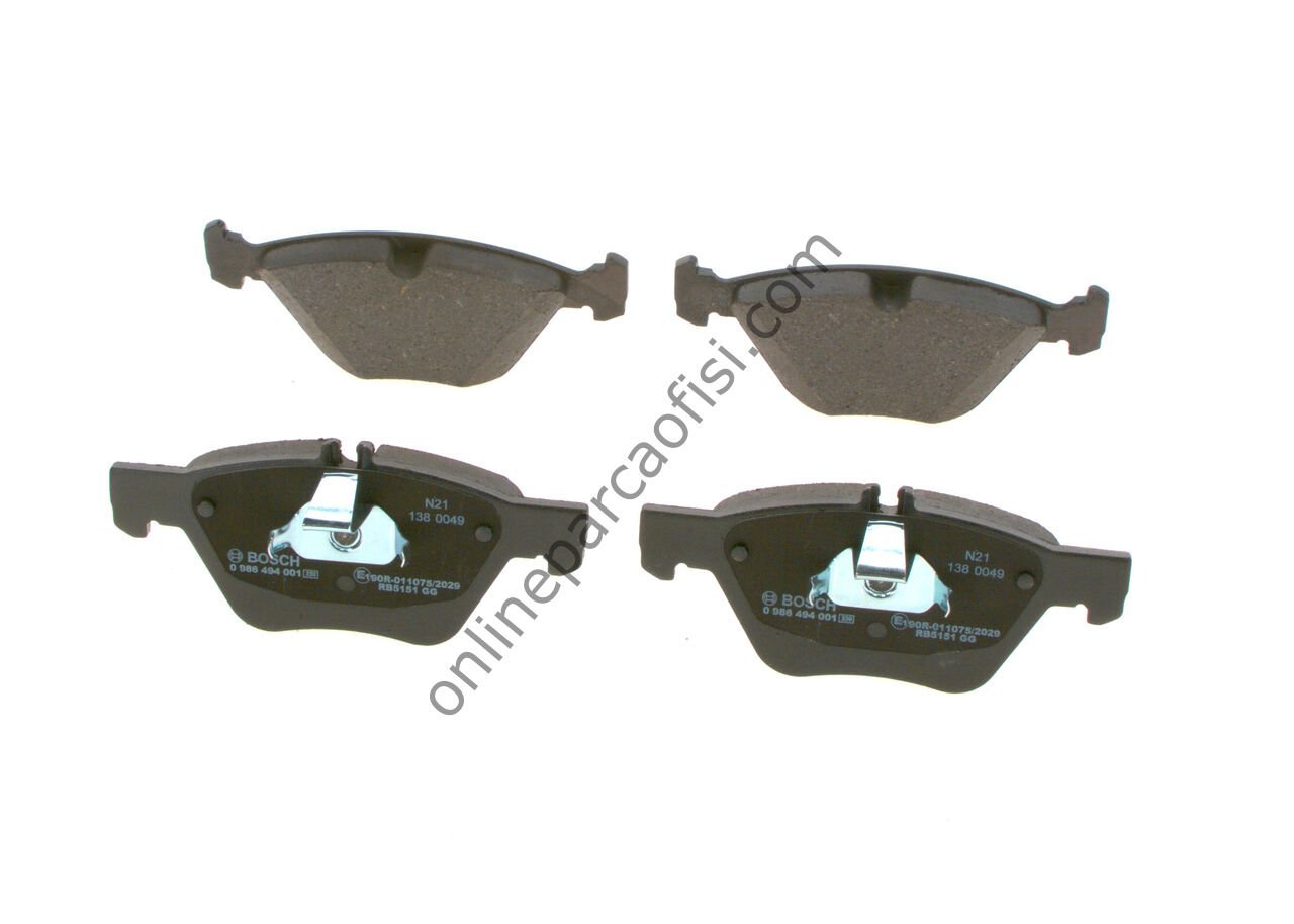 BOSCH BCH 0986494001 | FIAT CHRYSLER/MERCEDES-W208-W210 FREN BALATASI ÖN