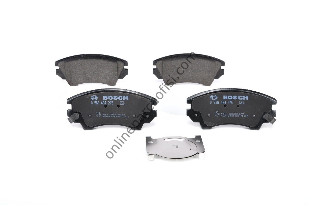 BOSCH BCH 0986494275 | OPEL INSIGNIA A ASTRA J CASCADA ZAFIRA C FREN BALATASI ÖN