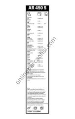 BOSCH 3397118994 | KORE TÜM MODELLER/GALLOPER/H100 SILECEK SÜPÜRGESI ÖN TAKIM