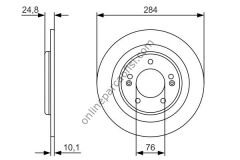BOSCH 0986479A13 | KORE I40 FREN DISKI ARKA