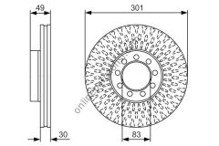 BOSCH 0986479A23 | FIAT DAILY IV/V/IV FREN DISKI ÖN