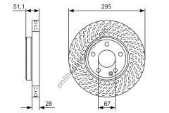 BOSCH 0986479A58 | MERCEDES W117-246-176-156-242 FREN DISKI ÖN