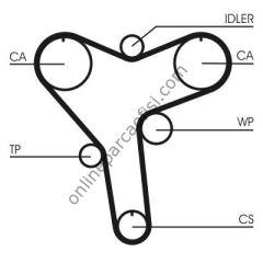 CONTITECH CT 1029 | JAPON CAMRY (V1, V2, V3) TRIGER KAYISI