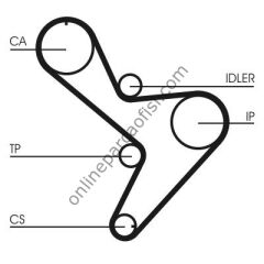 CONTITECH CT 1034K1 | FIAT DUCATO/BOXER/JUMPER/DAILY/MASTER TRIGER SETI