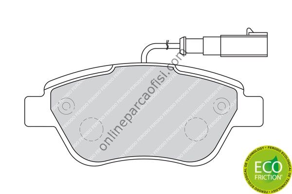 FERODO FDB1946W | FIAT LINEA/DOBLO/FIORINO/G.PUNTO/CORSA/NEMO-FORD KA FREN BALATASI ÖN
