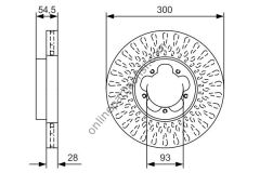 BOSCH 0986479B11 | FORD TRANSIT V-347 FREN DISKI ÖN