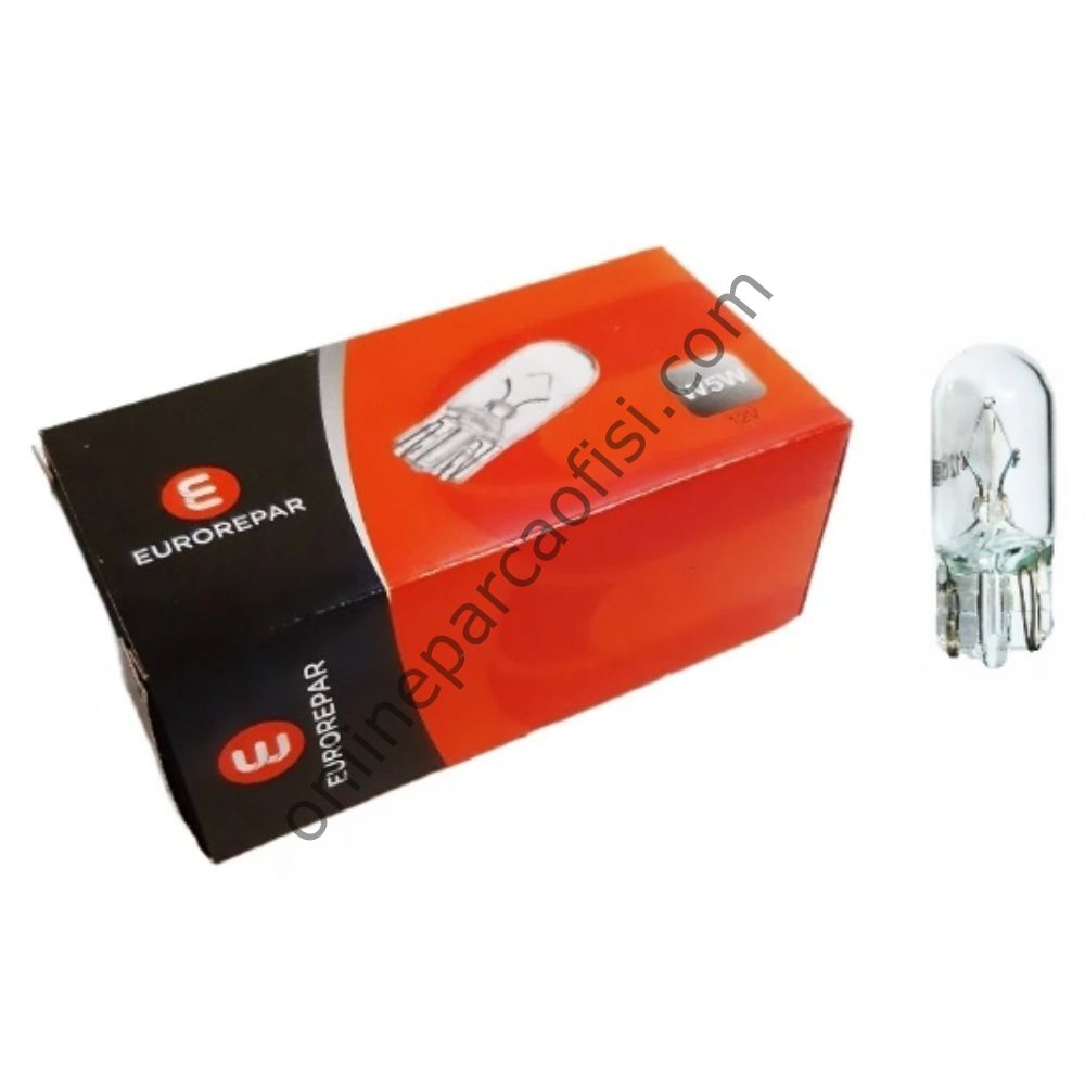 EUROREPAR 1616431580 | PSA TÜM MODELLER ERP DIPSIZ AMPUL 12V-W5W