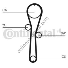 CONTITECH CT 1045WP1 | VW GOLF3-PASSAT-CADDY-T4 V KAYIS SETI