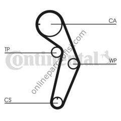 CONTITECH CT 1048 | JAPON PAJERO PININ (H6) TRIGER KAYISI