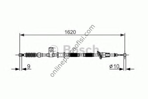 BOSCH 1987477894 | VOLVO S40 I V40 EL FREN TELI ARKA SAG