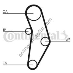 CONTITECH CT 1049K1 | FIAT PALIO/ALBEA/DOBLO/PUNTO/EGEA TRIGER SETI