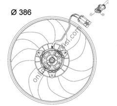 BEHR CFF 119 000P | OPEL CORSA C FAN MOTORU