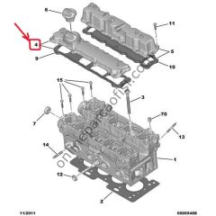PSA 0248.P5 | 206/207/307/C2/C3/C4 SUPAP ÜST KAPAGI