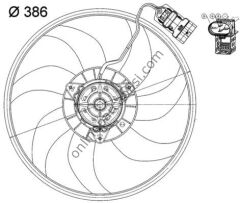 BEHR CFF 162 000P | OPEL CORSA C FAN MOTORU