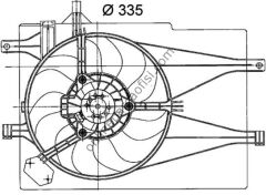 BEHR CFF 203 000P | FIAT PALIO 1.2i/1.4i -AC RADYATÖR FANI