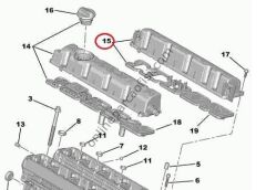 PSA 0248.P6 | PEUGEOT SUBAP ÜST KAPAGI