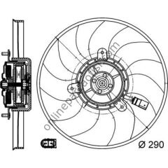 BEHR BHR CFF 171 000S | VW GOLF5-GOLF6-JETTA-PASSAT-CADDY-A3-LEON FAN MOTORU