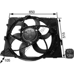 BEHR BHR CFF 264 000S | BMW E81-82-87-88-90-91-92-93-X1 KLIMA FAN MOTORU