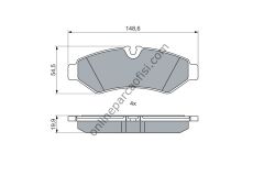 BOSCH 0986460026 | MERCEDES W907-910 FREN BALATASI ARKA