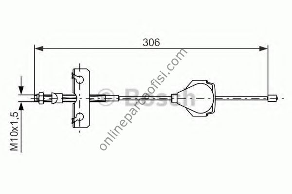 BOSCH 1987477990 | FORD MONDEO EL FREN TELI ÖN