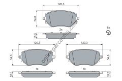 BOSCH 0986460063 | RENAULT CLIO V / TALIANT SANDERO III MICRA (K14) 19- FREN BALATASI ÖN