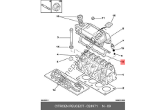 PSA 0249.71 | 306 / 406 ÜST KAPAK CONTASI