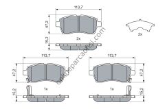 BOSCH 0986460075 | JAPON IGNIS FREN BALATASI ÖN