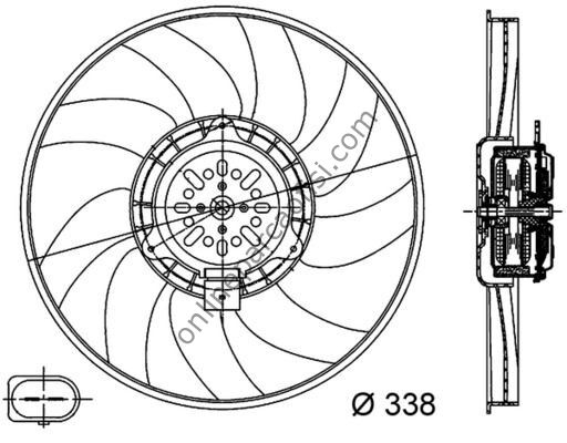 BEHR CFF 313 000S | VW A4-A5-A6-Q5 FAN MOTORU SAG