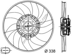 BEHR CFF 313 000S | VW A4-A5-A6-Q5 FAN MOTORU SAG