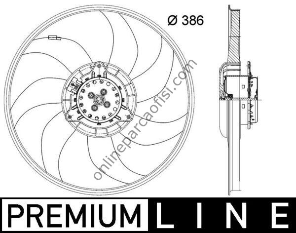 BEHR CFF 399 000P | OPEL CORSA D E FAN MOTORU