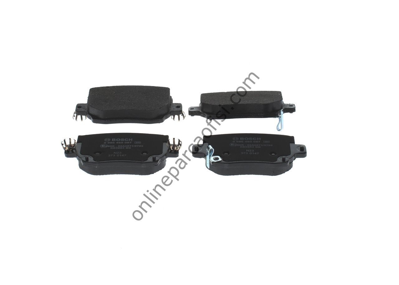 BOSCH BCH 0986460087 | EV TESLA MODEL Y-MODEL 3 FREN BALATASI ARKA