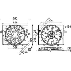 BEHR CFF 336 000S | BMW E60/61/63/64/65/66 KLIMA FAN MOTORU