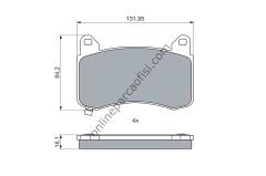 BOSCH BCH 0986460085 | EV TESLA MODEL Y-MODEL 3 FREN BALATASI ÖN