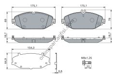 BOSCH BCH 0986460129 | MERCEDES W205-253-213-238 FREN BALATASI ÖN