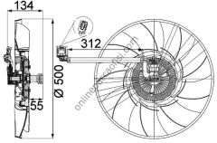 BEHR CFF 467 000P | BMW LAND ROVER RANGE FAN GRUBU