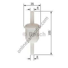 BOSCH 0450904058 | FORD BM YAKIT FILTRESI
