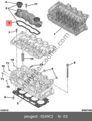OE-PSA 0249.C2 | PSA FOCUS/C-MAX/C3/C4/307 KÜLBÜTÖR KAPAK CONTASI