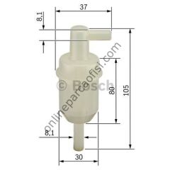 BOSCH BCH 0450904077 | MERCEDES 124-201 YAKIT FILTRESI