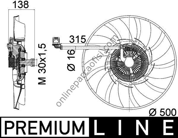 BEHR CFF 471 000P | BMW RANGE ROVER SPORT DISCOVERY IV KLIMA FAN MOTORU