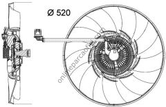 BEHR CFF 474 000P | BMW LAND ROVER RANGE III FAN TERMIGI