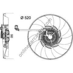 BEHR CFF 474 000P | BMW LAND ROVER RANGE III FAN TERMIGI