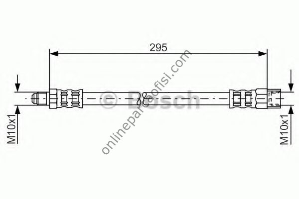 BOSCH BCH 1987481015 | VOLVO XC90 FREN HORTUMU ARKA