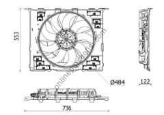BEHR BHR CFF 542 000P | BMW G30-G31-G32-G11-G12 KLIMA FAN MOTORU